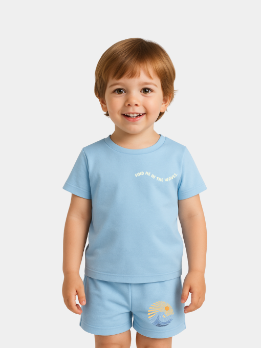 Find me in the waves tee set