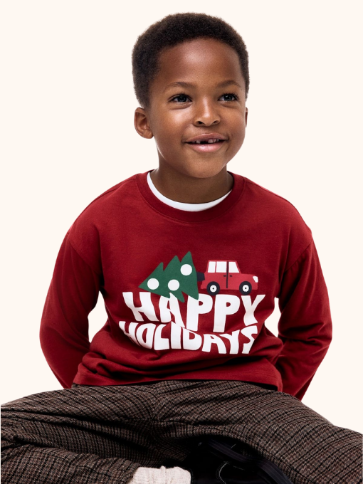 Happy Holidays Full Sleeves Tee