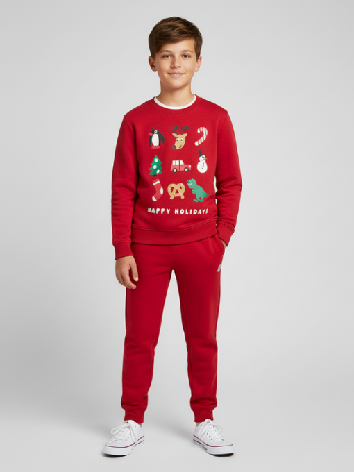 Happy Holidays Sweatshirt Jogger Set