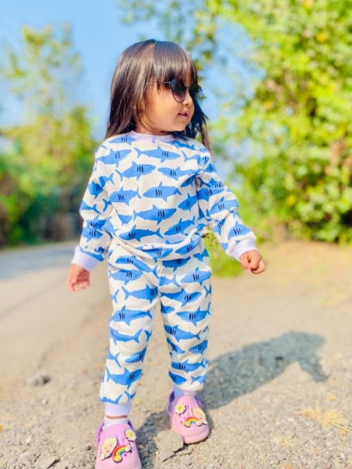 Whale of a Time Sweat set