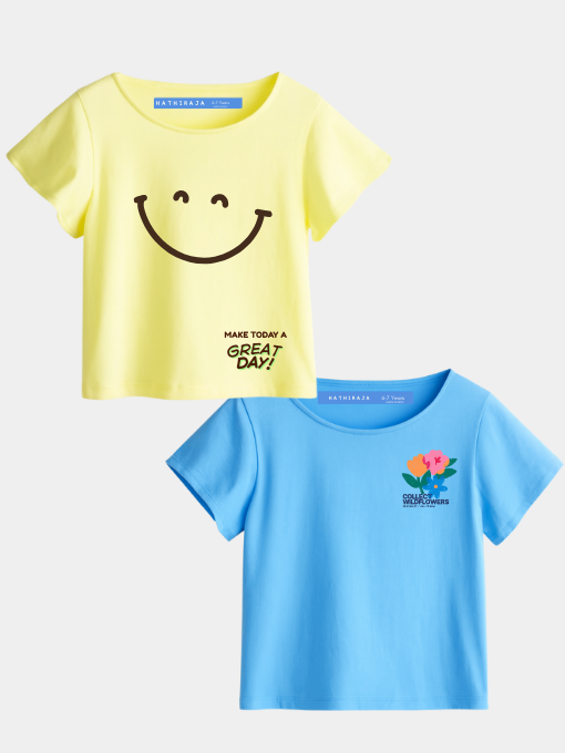Smiley & Bloom Tee Set