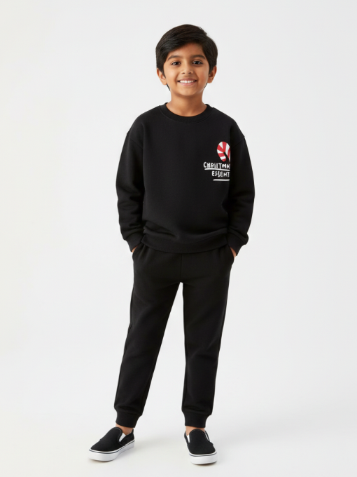 PRINTED SWEATSHIRT JOGGERS SET